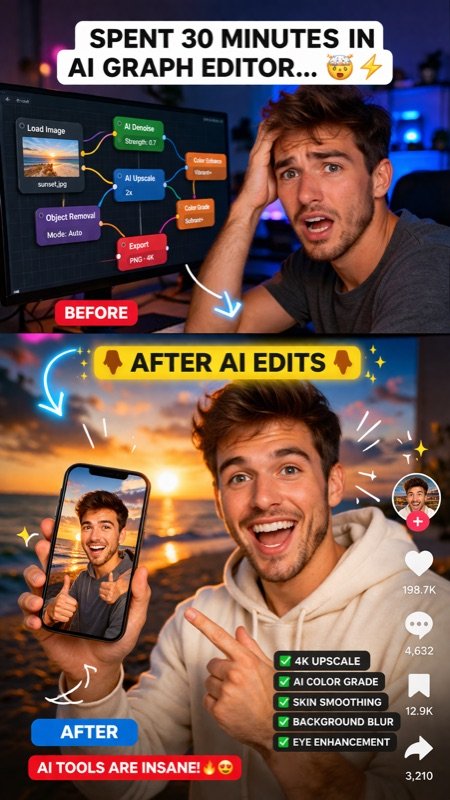 Content creator AI editing workflow